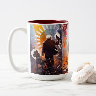 Galen Dara Monty u. starke Kunst-Tasse Zweifarbige Tasse