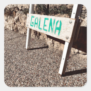 Galena-Gehweg Quadratischer Aufkleber