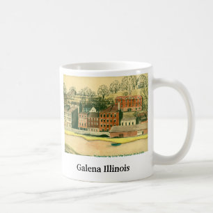 Galena Illinois, Aquarell Kaffeetasse
