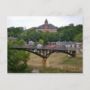 Galena, Illinois Postkarte