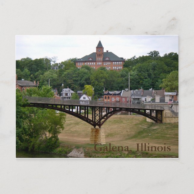 Galena, Illinois Postkarte (Vorderseite)