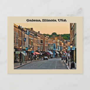 Galena, Illinois, USA Postkarte