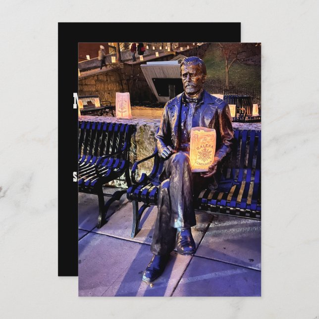 Galena-Leuchtturmbank Einladung (Vorne/Hinten)