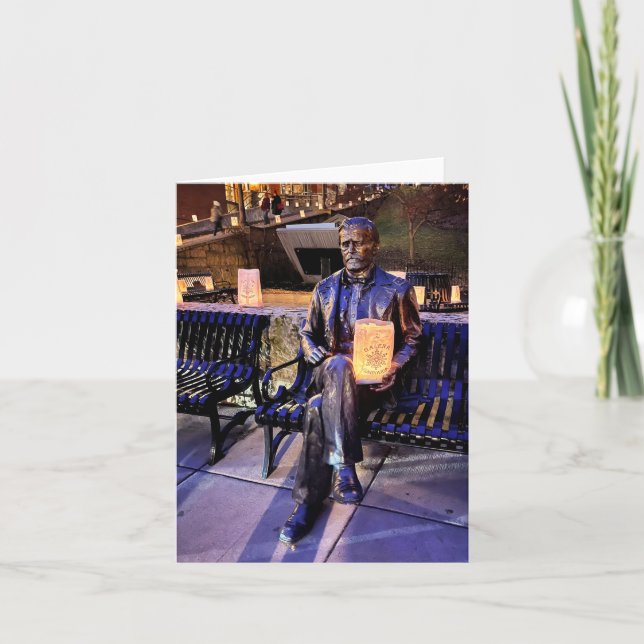 Galena-Leuchtturmbank Feiertagskarte (Vorderseite)