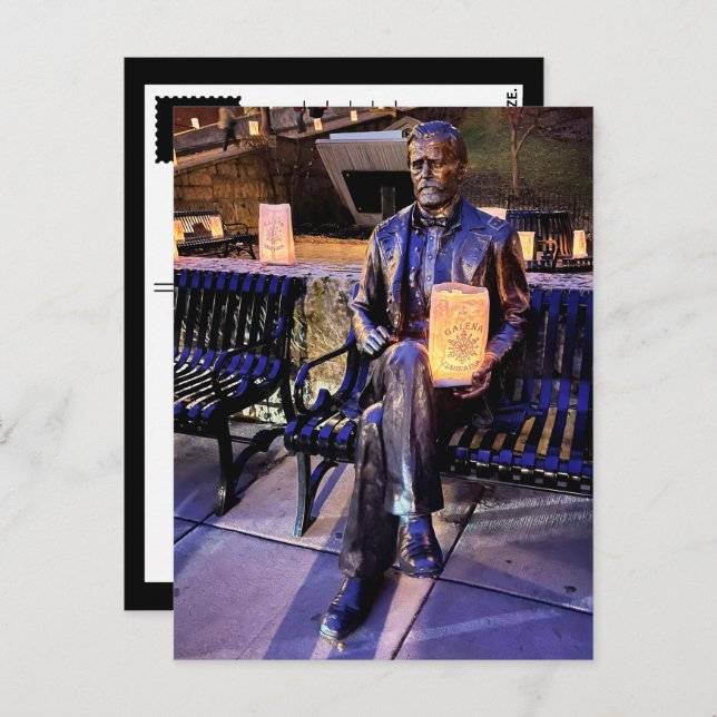 Galena-Leuchtturmbank Postkarte (Vorne/Hinten)