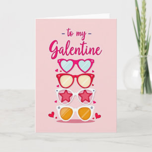 Galentine-Beste-Freund-Sonnenbrille-Karte Karte