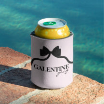 Galentine Gang Friend Valentine Black Bow
