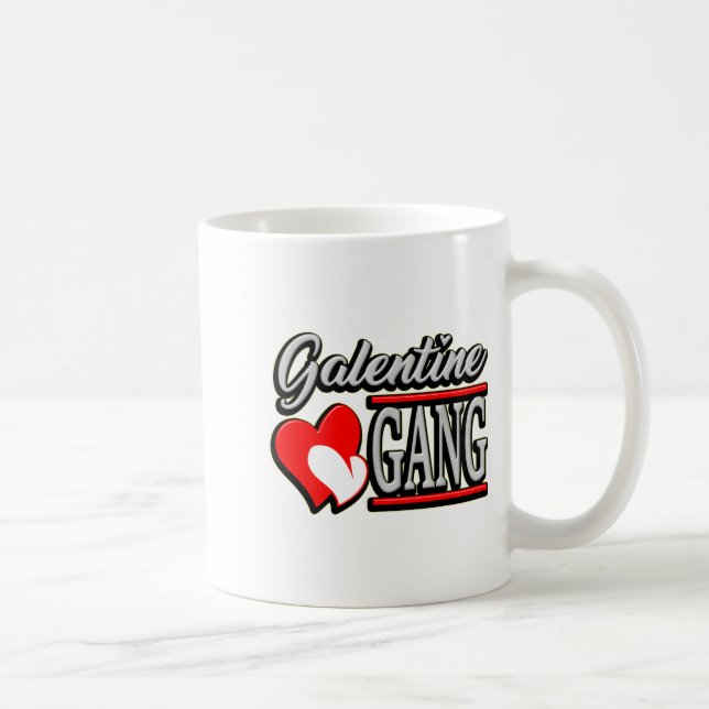 Galentine Gang Funny Valentines Day With The Gir  Kaffeetasse (Rechts)
