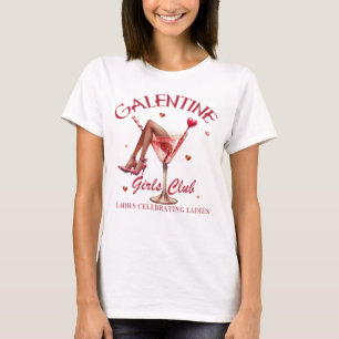 Galentine Girls Club Lustiger Valentinstag Desig T-Shirt