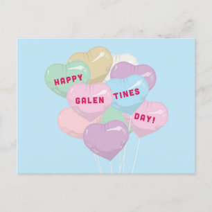 Galentine-Konversationsballons - BADASS SQUAD Postkarte
