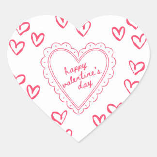 Galentine’s Day Valentinsgruß-Einladung für Mädche Herz-Aufkleber