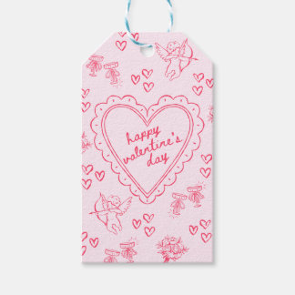Galentine’s Day Valentinstag Mädchen Rosa Geschenkanhänger