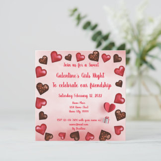Galentine´s Mädchenabend Einladung
