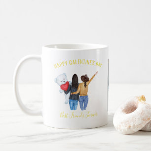 Galentine Valentine   BESTE FREUNDIN Best Friends  Kaffeetasse