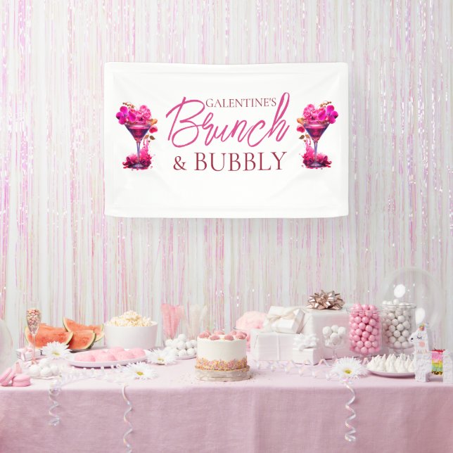Galentiner Brunch und Bubbly Banner (Party)