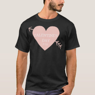 Galentiner Tag Rosa Herz mit Arrow Friend Women's T-Shirt