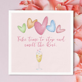 Galentiner Tag Wasserfarbenherzen Papier Napkin Serviette