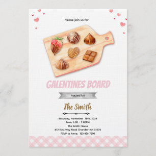 Galentine's Brett Party Einladung