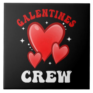 Galentines-Crew Herz Fliese