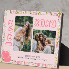 Galentine's Day best friends photo keepsake Fotoplatte