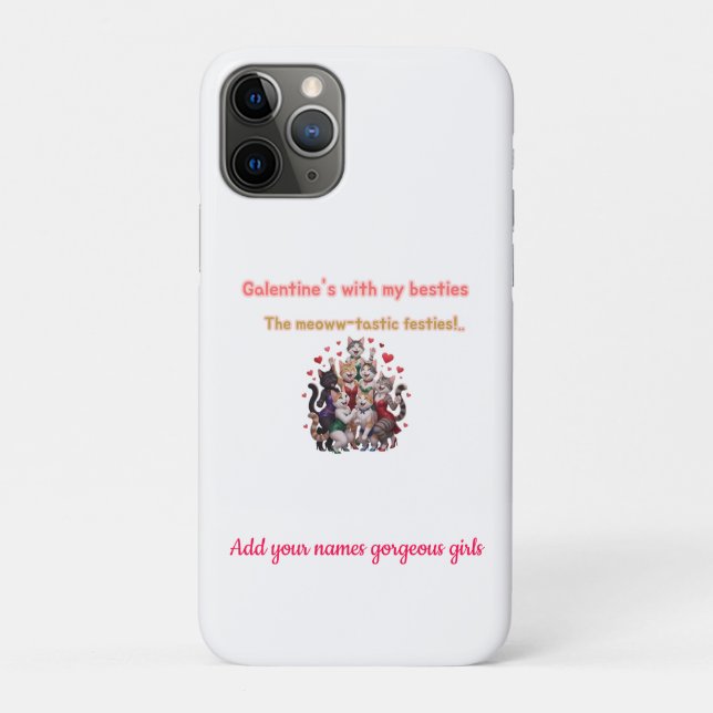 Galentine's Day BestieS forever Case-Mate iPhone Hülle (Rückseite)