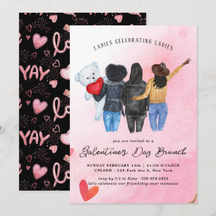 Galentine's Day Brunch-Einladung Einladung