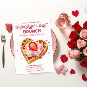 Galentine's Day Brunch Frühstück Einladung