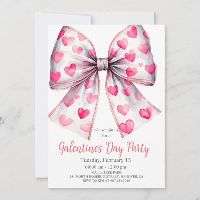 Galentine's Day 'Lieblingsdinge' Einladung (Vorderseite)