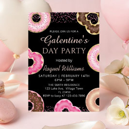 Galentine's Day Party Donuts Invitation Einladung