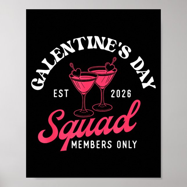 Galentine's Day Squad - Galentine's Day Gals Siste Poster (Vorne)