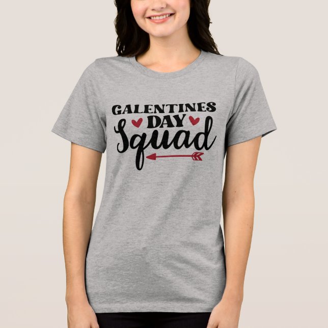 Galentine's Day Squad Tri-Blend Shirt (Vorderseite)