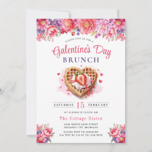 Galentine's Day Valentinstag-Brunch-Einladung Einladung