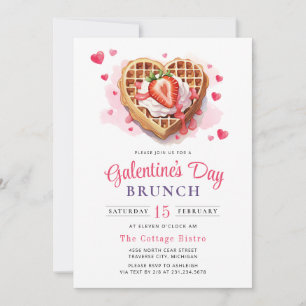 Galentine's Day Valentinstag-Brunch-Einladung Einladung
