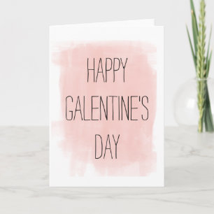 Galentine's Day Watercolor Card Feiertagskarte