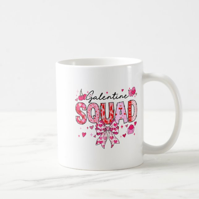 Galentines Day Women Galentines Squad Funny Valent Kaffeetasse (Rechts)