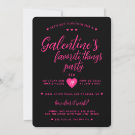 Galentine's Favorite Things Valentine's Party Einladung
