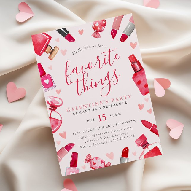 Galentine's Lieblings-Dinge-Party Einladung (Von Creator hochgeladen)
