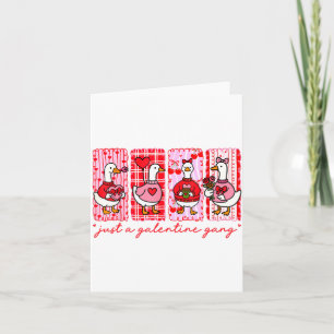 Galentines Tag Frauen Galentines Gang Goose Valent Karte