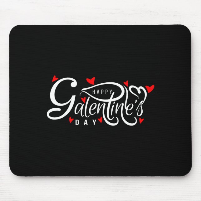 Galentines Tag Valentinstag Weibliche Freundschaft Mousepad (Vorne)