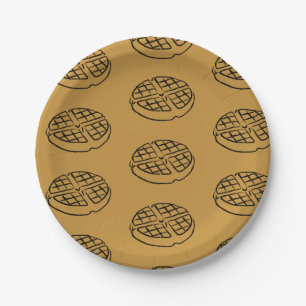 Galentines Tageswaffel-Papier-Teller Pappteller