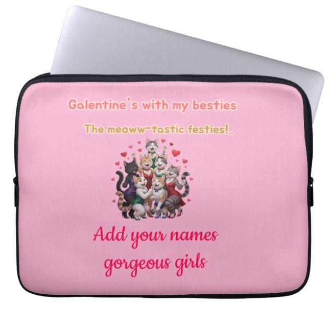Galentine's with my besties laptopschutzhülle (Vorderseite)