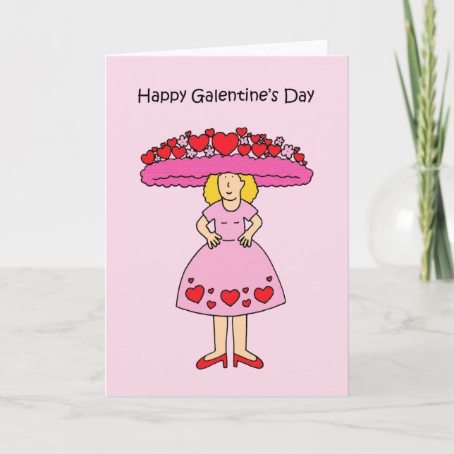 Galentinstag, 13. Februar Karte (Vorderseite)