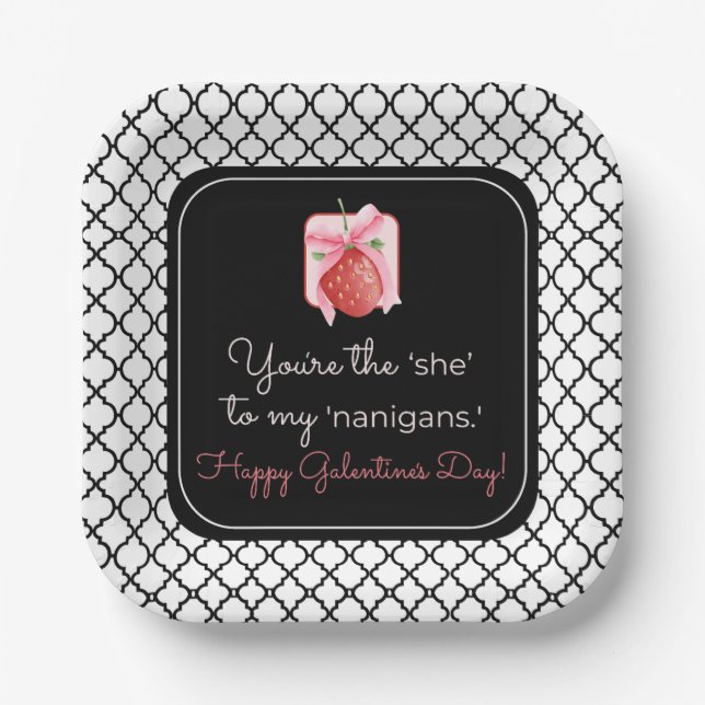 Galentinstag 7 Zoll Teller (Vorderseite)