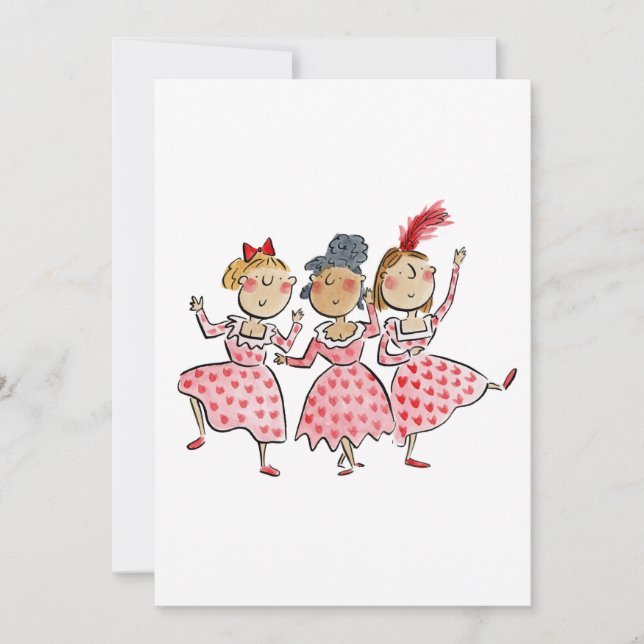 Galentinstag Einladung (Vorderseite)