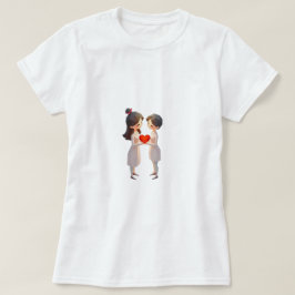 Galentinstag niedliche beste Freunde Liebe Herzges T-Shirt