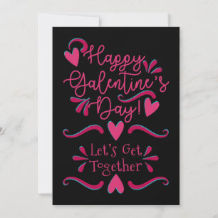 Galentinstag   Schwarz und Rosa