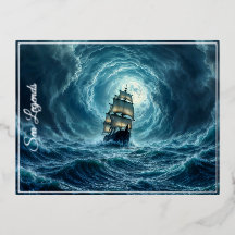 Galeon Schiff Sturm mondbeleuchtete Ozeanreise