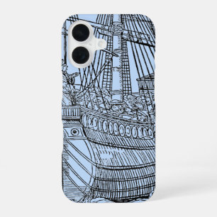 Galeone Segelschiff Schifffahrt iPhone 16 Hülle