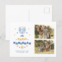 Galerie 2 Foto "Happy Hanukkah" Feiertagspostkarte