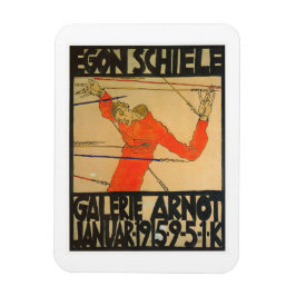 "GALERIE ARNOT" POSTER BY EGON SCHIELE ON MAGNET